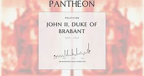 John II, Duke of Brabant Biography | Pantheon