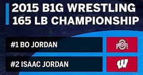 165 LBS: #1 Bo Jordan (Ohio State) vs. #2 Isaac Jordan (Wisconsin) | 2015 B1G Wrestling Championship