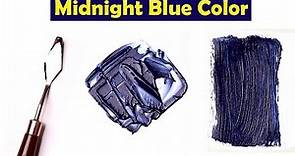 How To Make Midnight Blue Color - Mix Acrylic Colors