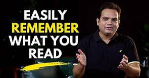 How to remember what you read | Nishant Kasibhatla