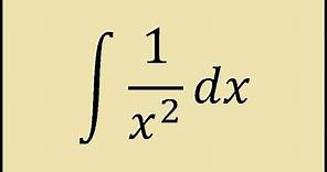 How to integrate 1/x^2