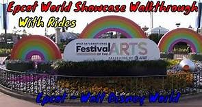 Epcot World Showcase Walkthrough with Rides - Orlando, Florida
