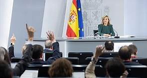 Pilar Alegría comparece tras el primer Consejo de Ministros de la nueva legislatura