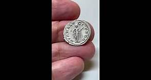 Gordianus III, RIC 127, Date 241 AD, Silver Denarius Rome, Diana Lucifera