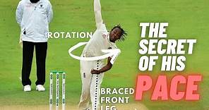 How Jofra Archer Generates Pace | Jofra Archer Bowling Technique Analysis