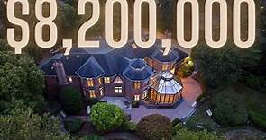 MASSIVE $8.2M MANSION WITH THE MOST LAND IN TOWN IN ENGLEWOOD CLIFFS NJ!