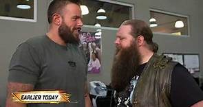 Ivar meets Josh Briggs at Backstage: NXT, Apr. 16, 2024