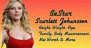 Scarlett Johansson Height, Weight, Measurements, Bra Size, Wiki, Biography