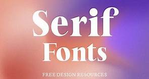 Free Serif Font / Free Fonts / Free Design Resources