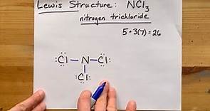 Lewis Structure of NCl3, Nitrogen Trichloride