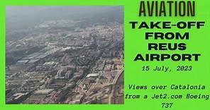 Take-off from Reus Airport / Aeroport de Reus, Catalonia, Spain - 15 July, 2023