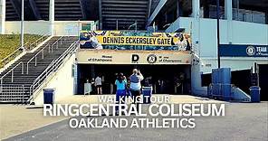 Exploring RingCentral Coliseum of the Oakland A's in California USA Tour #ringcentral #oakland