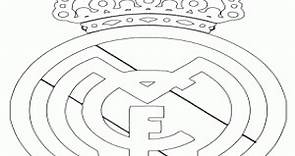 Escudo del Real Madrid CF para colorear, pintar e imprimir