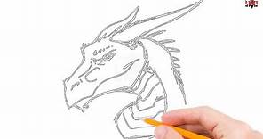 How to Draw a Dragon Head Step by Step Easy for Beginners/Kids – Simple Dragon Drawing Tutorial