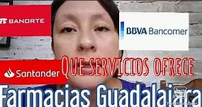 Servicios que ofrece Farmacias Guadalajara