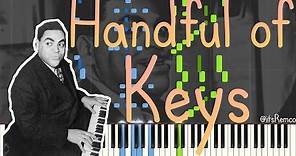 Thomas "Fats" Waller - Handful of Keys 1929 (Classic Jazz / Swing / Stride Piano Synthesia)