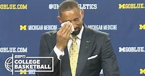 Juwan Howard gets emotional while being introduced as Michigan head coach | College Basketball