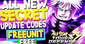 *NEW* ALL WORKING UPDATE CODES in ALL STAR TOWER DEFENSE CODES! ROBLOX