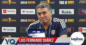 Conferencia de Luis Fernando Suárez tras igualar ante El Salvador en Copa Oro