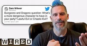 Joe Manganiello Answers Dungeons & Dragons Questions From Twitter | Tech Support | WIRED