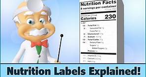 Nutrition Facts Labels - How to Read - For Kids - Dr. Smarty
