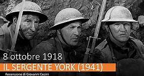 8 ottobre 1918 - IL SERGENTE YORK (1941) recensione di Giovanni Cecini