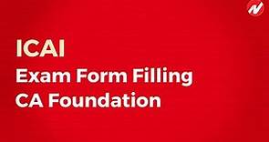 How to Fill ICAI Exam Form for CA Foundation
