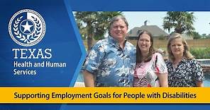 Supporting Employment Goals for People with Disabilities