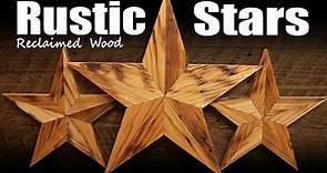 Wooden Stars - Reclaimed Wood with Spline Joints