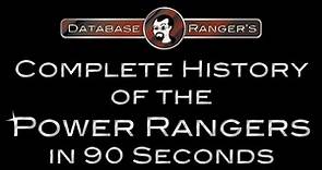 Database Ranger's Complete History of the Power Rangers in 90 Seconds
