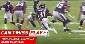 Bobby Rainey Tumbles & Gets Up for Amazing Kick Return TD! | Can't-Miss Play | NFL Wk 6 Highlights