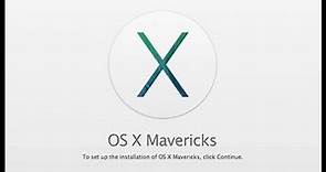 Creating an OS X 10.9 Mavericks USB Installer