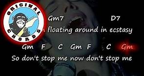 Queen - Don't Stop Me Now - Chords & Lyrics