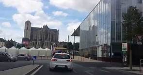 Le Mans city, center. Cathedral of St. Julien.Cathedrale de Saint-Julien de Mans