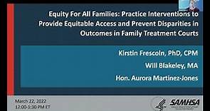 GAINS Webinar: Equity for All Families: Providing Equitable Access in FTCs
