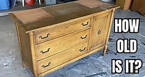 Dramatic Transformation Of An Old Hutch Into A Stunning Sideboard. How Old Is It?