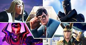 Fortnite All Marvel and DC Crossover Trailers and Cutscenes (Season 1 - 17)