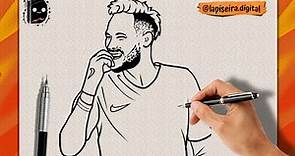 como desenhar o neymar o melhor jogador do brasil passo a passo