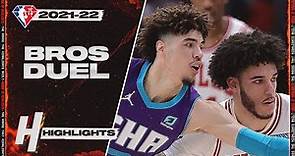 LaMelo vs Lonzo BALL BROTHERS DUEL Full Highlights 🔥 Hornets vs Bulls
