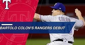 Bartolo makes a historic debut for the Rangers