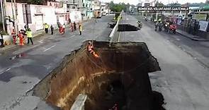 Search continues for 2 inside massive Guatemala sinkhole