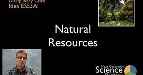 ESS3A - Natural Resources