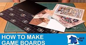 How to Make Game Boards - Dining Table Print and Play