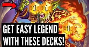 The 5 BEST DECKS to get LEGEND in Standard and Wild since the nerfs!