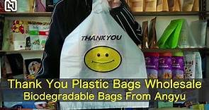 Plastic shopping bag, thank you plastic bags wholesale, biodegradable shopping bags