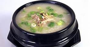 Chicken and rice porridge (dakjuk: 닭죽)