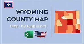 Wyoming County Map in Excel - Counties List and Population Map