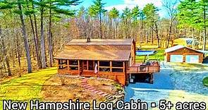 New Hampshire Log Cabins For Sale | 5+ acres | Outbuildings | New Hampshire Real Estate For Sale