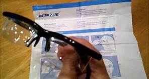 Instant 20/20 Vision Glasses - Adjustable Focus Lenses