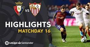 Highlights CA Osasuna vs Sevilla FC (1-1)